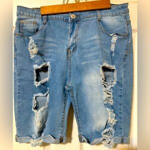 Blue Jean Shorts Size large